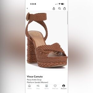 Vince Camuto Women's Tan Woven Platform Sandals